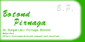 botond pirnaga business card
